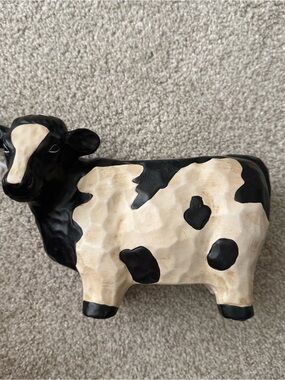 Scentsy Deja Moo Cow Rustic Farmhouse Wax Element Warmer Scentsy Black White